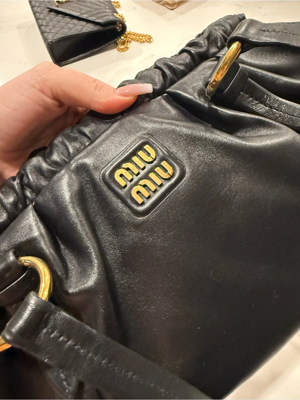 Joie nappa leather bag Miu Miu